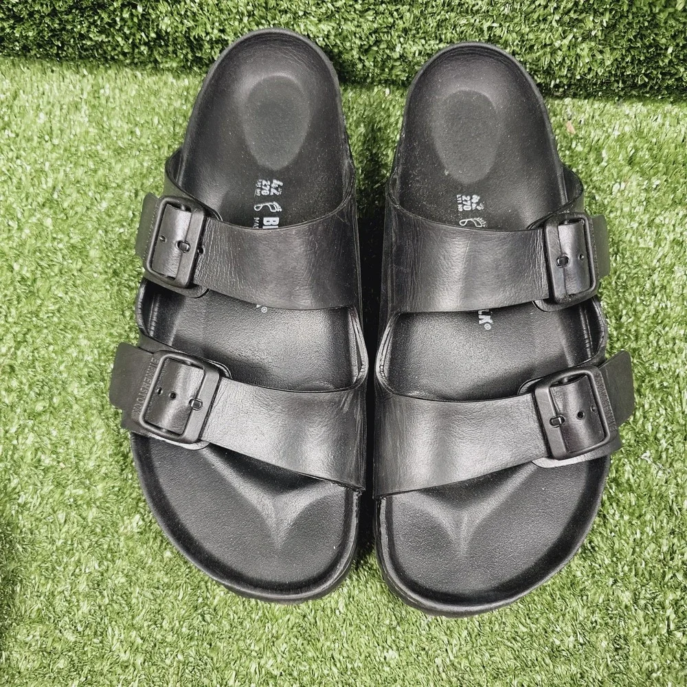 Birkenstock Arizona EVA Essential Black Rubber Slip On Sandals Mens 42 US 9